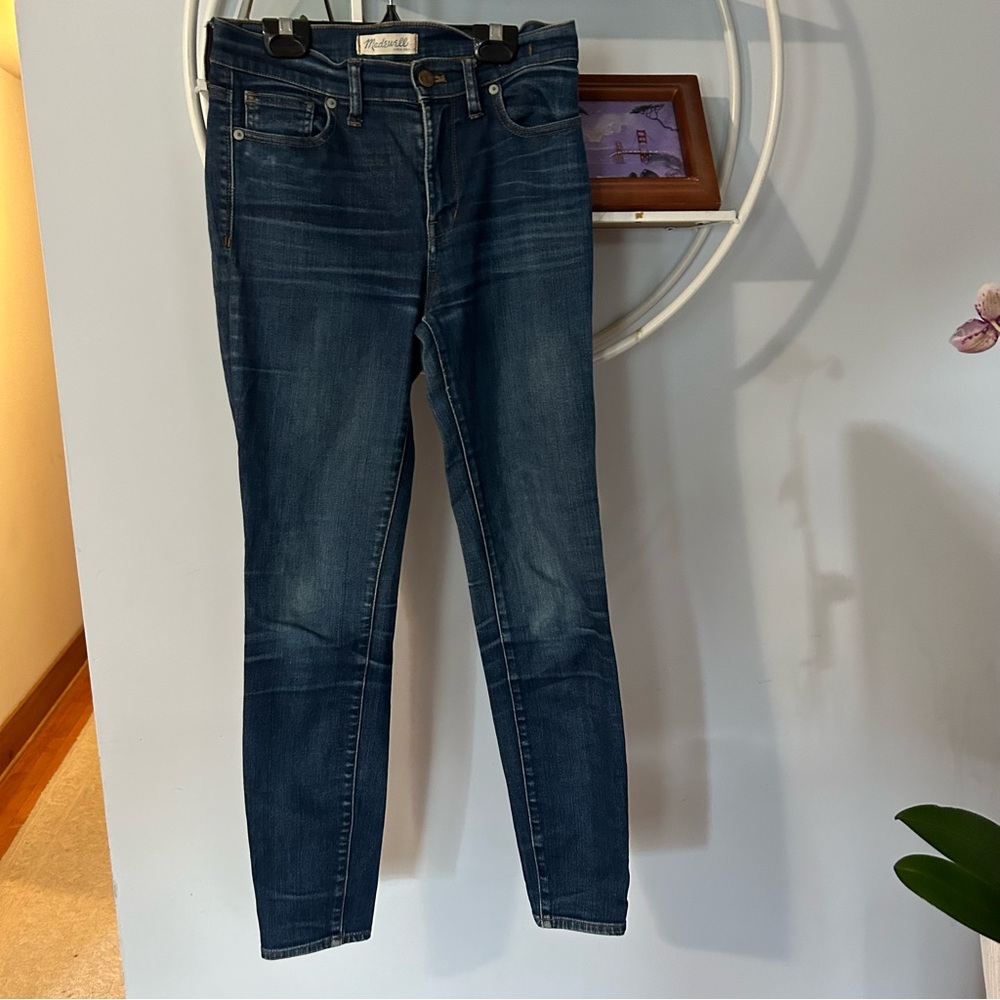 Madewell Women's 27 High Riser Skinny Denim Blue Skinny Jeans